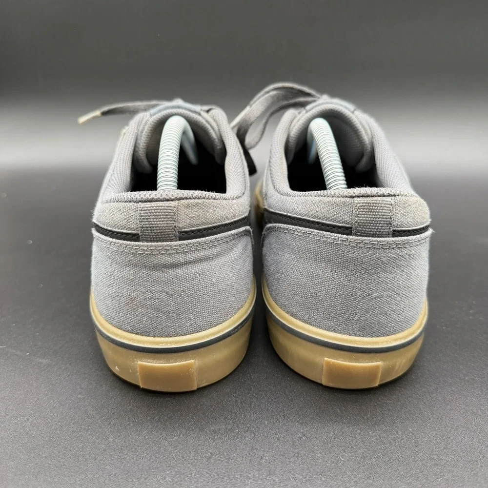 Nike SB Portmore II 2 Solar CNVS Gray/Wht Canvas Skateboard Shoes Men's Size 12
